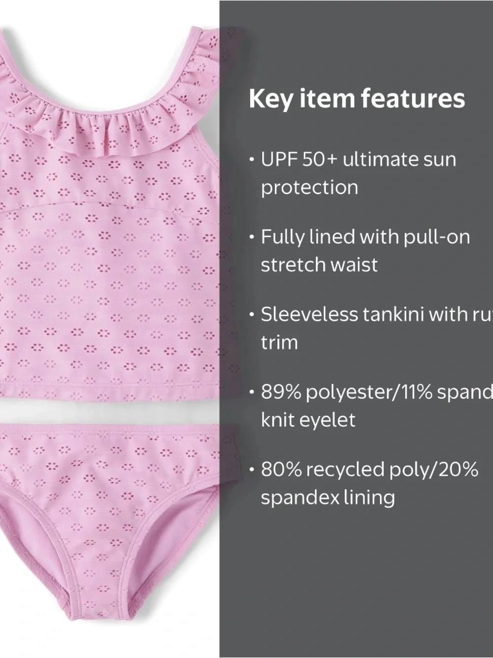 The Children's place Tankini Swim Set (NWOT)